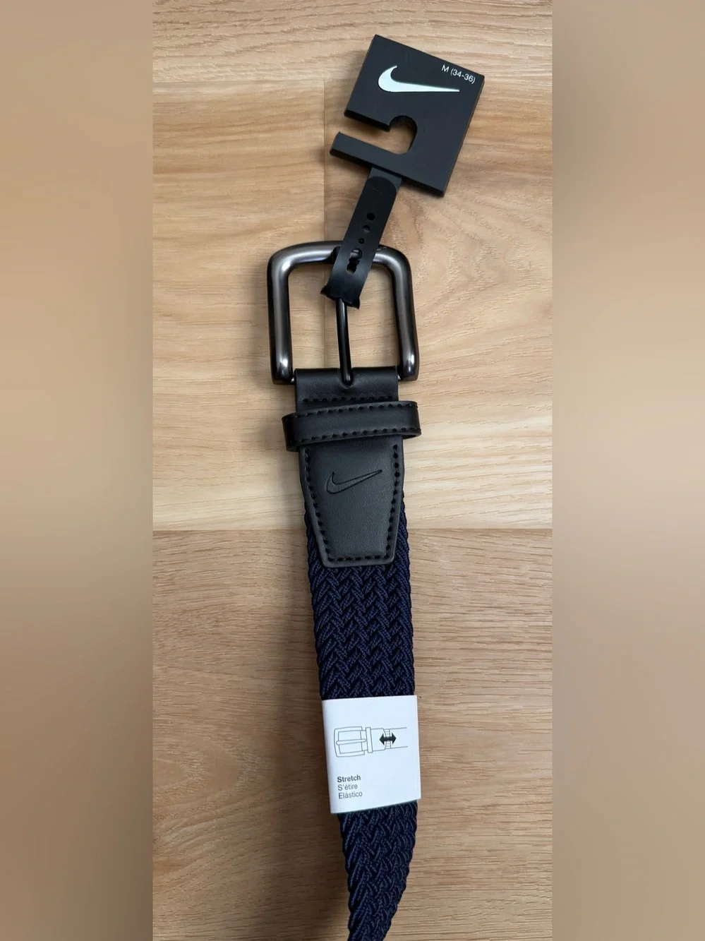 Nike Men's Stretch Woven / Braided Golf Belt - PS5045440A - Size M (34-36) - NWT